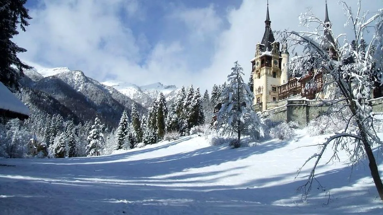 Castelul Peleș sub zăpadă, Sinaia